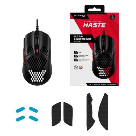 Mysz gamingowa Pulsefire Haste czarno-czerwona Mysz gamingowa Pulsefire Haste czarno-czerwona