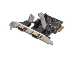 Karta rozszerzeń (Kontroler) RS232 PCI Express, 2xDB9, Low Profile, Chipset: ASIX99100