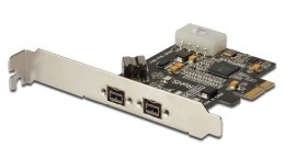 Karta/Kontroler Firewire (800) PCI Exp., 2xZew. 1xWew. IEEE1394b 9pin,Low Profile, Chipset: XIO2213B