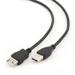 Przedłużacz USB 2.0 typu AM-AF 4.5m czarny
