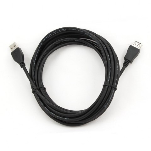 Przedłużacz USB 2.0 typu AM-AF 4.5m czarny Przedłużacz USB 2.0 typu AM-AF 4.5m czarny