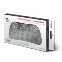 Klawiatura podświetlana mini bezprzewodowa RGB TV Box, Smart TV, konsole, PC, KW-03