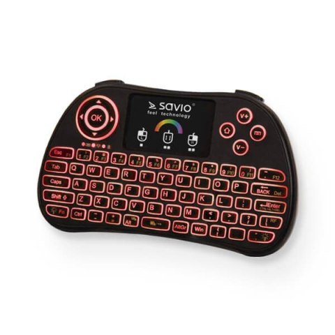 Klawiatura podświetlana mini bezprzewodowa RGB TV Box, Smart TV, konsole, PC, KW-03 Klawiatura podświetlana mini bezprzewodowa RGB TV Box, Smart TV, konsole, PC, KW-03