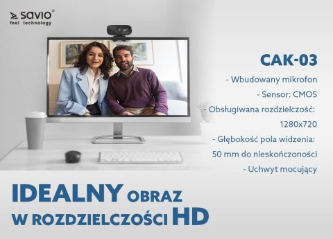 Kamera internetowa USB HD, CAK-03 Kamera internetowa USB HD, CAK-03