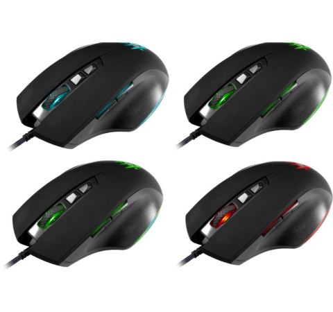 Mysz gamingowa przewodowa WOLVERINE GM-700L 12800 dpi 7P Mysz gamingowa przewodowa WOLVERINE GM-700L 12800 dpi 7P