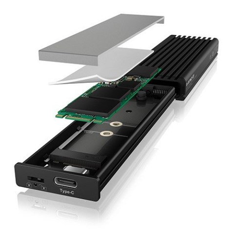 Obudowa IB-1817MCT-C31 NVMe/SATA M.2 2230/2242/2260/2280 Beznarzędziowa Obudowa IB-1817MCT-C31 NVMe/SATA M.2 2230/2242/2260/2280 Beznarzędziowa
