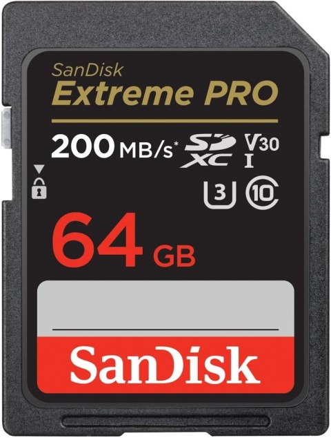Karta pamięci Extreme Pro SDXC 64GB 200/90 MB/s V30 UHS-I U3