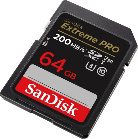 Karta pamięci Extreme Pro SDXC 64GB 200/90 MB/s V30 UHS-I U3 Karta pamięci Extreme Pro SDXC 64GB 200/90 MB/s V30 UHS-I U3