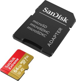 Karta pamięci Extreme microSDXC 64GB 170/80 MB/s A2 V30 U3