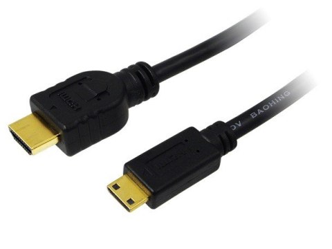 Kabel HDMI - mini HDMI dl.1,5m pozłacany Kabel HDMI - mini HDMI dl.1,5m pozłacany