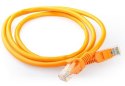 Patch cord kategoria 5e osłonka zalewana 0.5m pomarańczowy