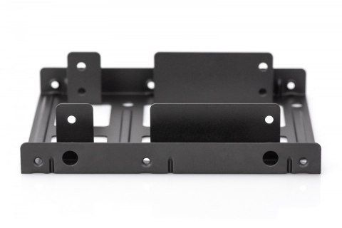Ramka montażowa/Adapter SSD/HDD 2x 2.5" do 3.5" (ATA, SATA, SSD) metalowa ,zestaw, czarna Ramka montażowa/Adapter SSD/HDD 2x 2.5" do 3.5" (ATA, SATA, SSD) metalowa ,zestaw, czarna