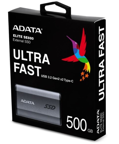 Dysk zewnętrzny SSD SE880 500GB USB3.2A/C Gen2x2 Dysk zewnętrzny SSD SE880 500GB USB3.2A/C Gen2x2