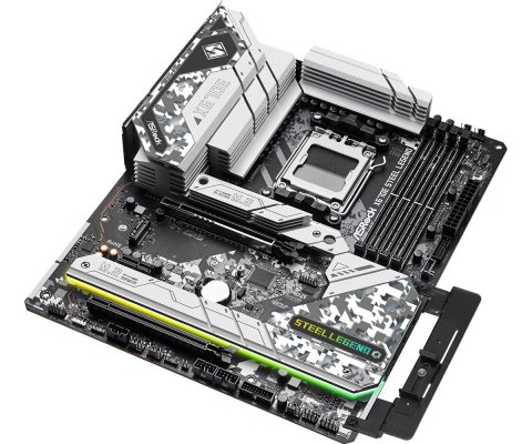 Płyta główna X670E STEEL LEGEND AM5 4DDR5 HDMI/DP M.2 EATX Płyta główna X670E STEEL LEGEND AM5 4DDR5 HDMI/DP M.2 EATX