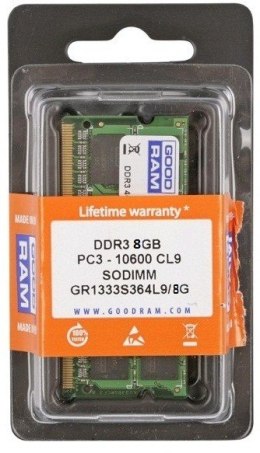 DDR3 SODIMM 8GB/1333 (1*8GB) CL9