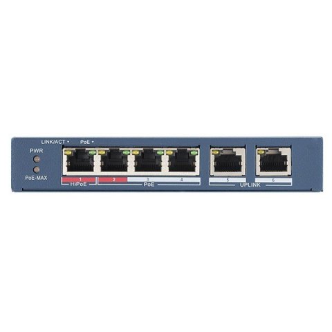 Swich PoE 6-portowy DS-3E0106HP-E Swich PoE 6-portowy DS-3E0106HP-E