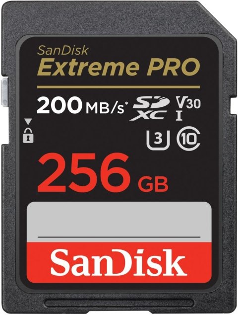 Karta pamięci Extreme Pro SDXC 256GB 200/140 MB/s V30 UHS-I