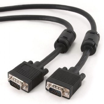 Kabel VGA 15M/15M EKRAN+FERRYT 20M BLACK Kabel VGA 15M/15M EKRAN+FERRYT 20M BLACK