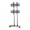 TR3 Wózek na dwa monitory mocowane jeden nad drugim 42-65 cali VESA 100×100 - 600×400 80 kg 353-2080 mm