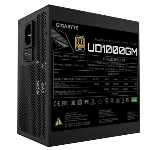 Zasilacz modularny UD1000GM 1000W 80PLUS GOLD ATX Zasilacz modularny UD1000GM 1000W 80PLUS GOLD ATX