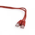 Patch cord kat.5e osłonka zalewana 0.25m czerwony