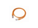 Patch cord kat.5e osłonka zalewana 0.25m pomarańczowy