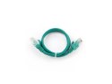 Patch cord kat.5e osłonka zalewana 0.25m zielony