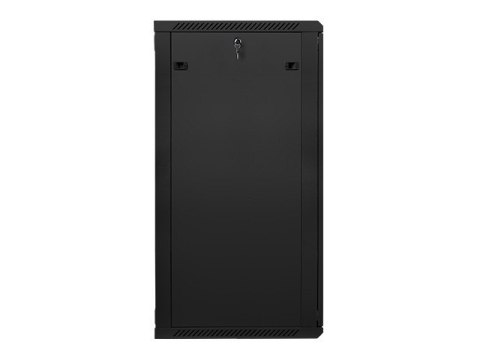 Szafa instalacyjna wisząca 19'' 27U 600X600mm czarna (drzwi szklane) Szafa instalacyjna wisząca 19'' 27U 600X600mm czarna (drzwi szklane)