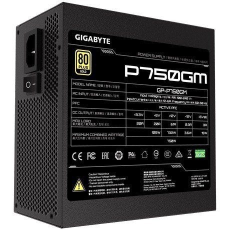 Zasilacz P750GM 750W PFC 120mm hydraulic fan ATX Zasilacz P750GM 750W PFC 120mm hydraulic fan ATX