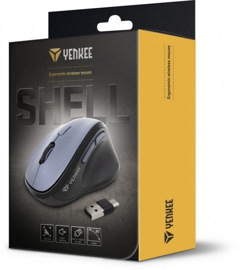 Mysz bezprzewodowa ergonomiczna YMS 5050 SHELL 2400 DPI Mysz bezprzewodowa ergonomiczna YMS 5050 SHELL 2400 DPI