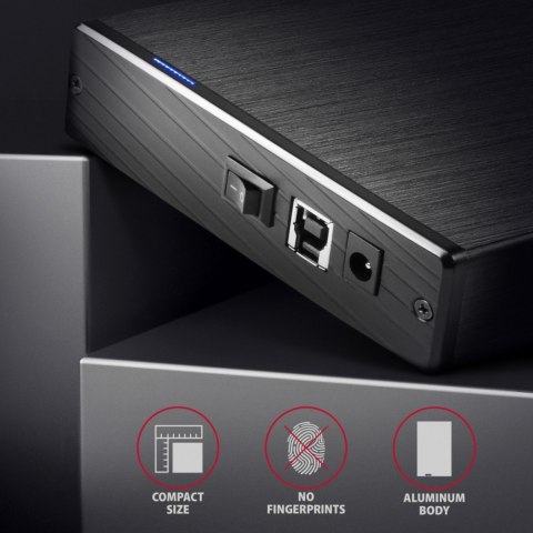 EE35-XA3 Obudowa zewnętrzna aluminiowa, USB 3.2 Gen 1 SATA 3G 3.5" EE35-XA3 Obudowa zewnętrzna aluminiowa, USB 3.2 Gen 1 SATA 3G 3.5"