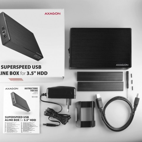 EE35-XA3 Obudowa zewnętrzna aluminiowa, USB 3.2 Gen 1 SATA 3G 3.5" EE35-XA3 Obudowa zewnętrzna aluminiowa, USB 3.2 Gen 1 SATA 3G 3.5"