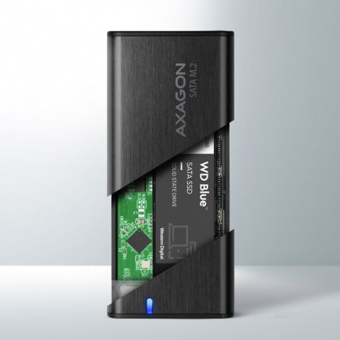 EEM2-SBC Obudowa zewnętrzna aluminiowa bezśrubowa USB-C 3.2 GEN 2 M.2 SATA SSD EEM2-SBC Obudowa zewnętrzna aluminiowa bezśrubowa USB-C 3.2 GEN 2 M.2 SATA SSD