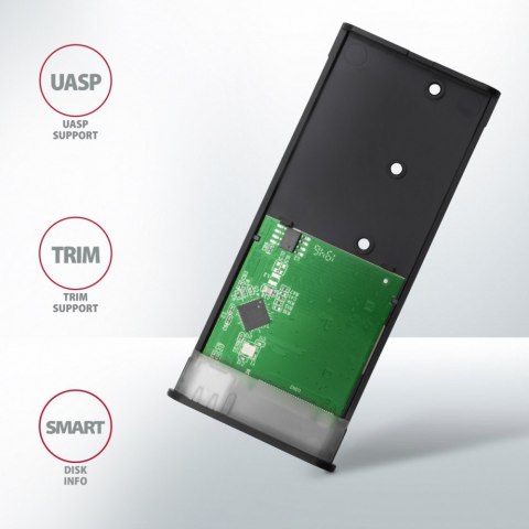 EEM2-SBC Obudowa zewnętrzna aluminiowa bezśrubowa USB-C 3.2 GEN 2 M.2 SATA SSD EEM2-SBC Obudowa zewnętrzna aluminiowa bezśrubowa USB-C 3.2 GEN 2 M.2 SATA SSD