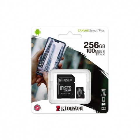 Karta pamięci microSD 256GB Canvas Select Plus 100/85MB/s Adapter Karta pamięci microSD 256GB Canvas Select Plus 100/85MB/s Adapter