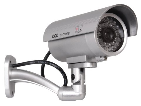 Atrapa kamery IR9000 S IR LED srebrna Atrapa kamery IR9000 S IR LED srebrna