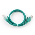 Patch cord kat.5e osłonka zalewana 1.5m zielony