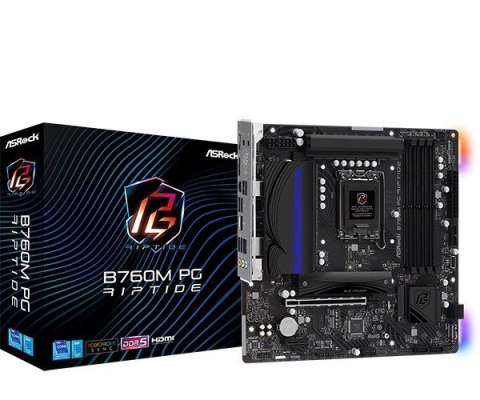 Płyta główna B760M PG RIPTIDE s1700 4DDR5 DP/HDMI/USB mATX Płyta główna B760M PG RIPTIDE s1700 4DDR5 DP/HDMI/USB mATX