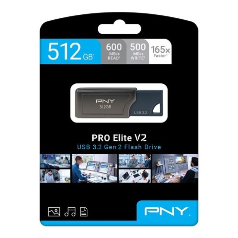 Pendrive 512GB USB 3.2 PRO Elite V2 P-FD512PROV2-GE Pendrive 512GB USB 3.2 PRO Elite V2 P-FD512PROV2-GE
