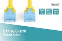 Patch cord U/UTP kat.5e PVC 5m żółty