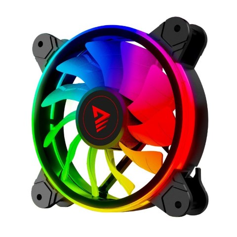 Wentylator FAN-01 4-pack 120mm ARGB wraz kontrolerem oraz pilotem Wentylator FAN-01 4-pack 120mm ARGB wraz kontrolerem oraz pilotem