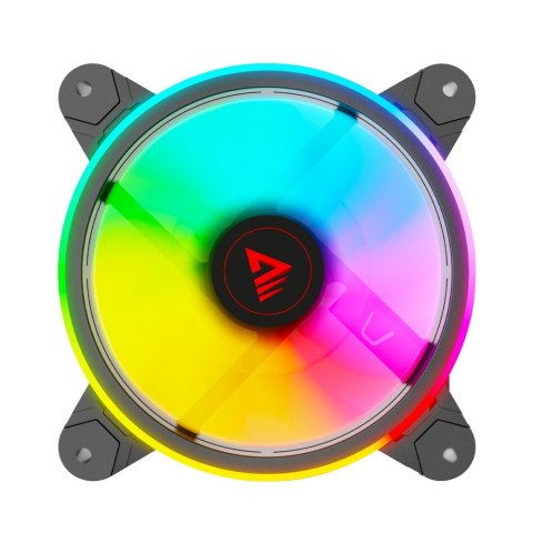 Wentylator FAN-01 4-pack 120mm ARGB wraz kontrolerem oraz pilotem Wentylator FAN-01 4-pack 120mm ARGB wraz kontrolerem oraz pilotem