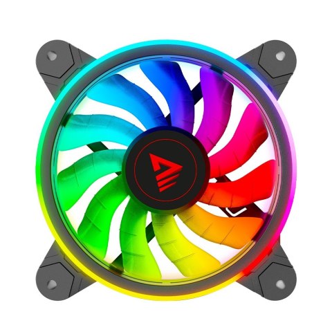 Wentylator FAN-01 4-pack 120mm ARGB wraz kontrolerem oraz pilotem Wentylator FAN-01 4-pack 120mm ARGB wraz kontrolerem oraz pilotem