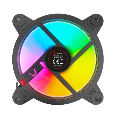Wentylator FAN-01 4-pack 120mm ARGB wraz kontrolerem oraz pilotem Wentylator FAN-01 4-pack 120mm ARGB wraz kontrolerem oraz pilotem