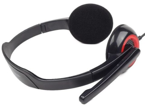 Słuchawki z mikrofonem MHS-002 Czarne Słuchawki z mikrofonem MHS-002 Czarne