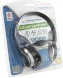 SŁUCHAWKI AUDIO STEREO TECHNO EH145K CZARNE