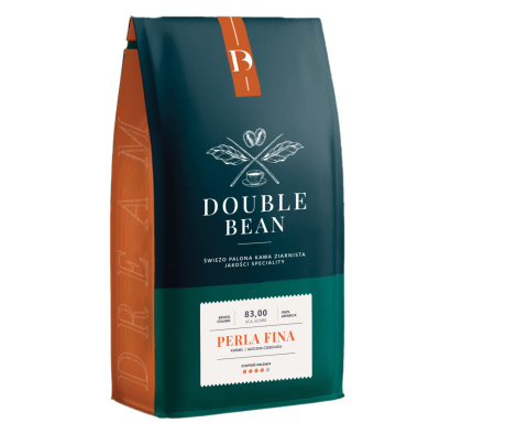 KAWA DOUBLE BEAN PERLA FINA 1KG 100% ARABICA BRASIL COLIBRI ZIARNO