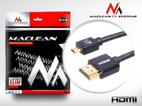Przewód HDMI-microHDMI SLIM 2m MCTV-722 Przewód HDMI-microHDMI SLIM 2m MCTV-722
