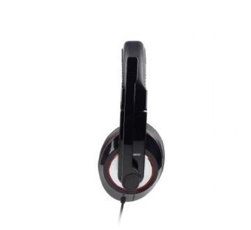 Słuchawki z mikrofonem MHS-001 czarne Słuchawki z mikrofonem MHS-001 czarne