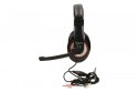 Słuchawki z mikrofonem MHS-001 czarne